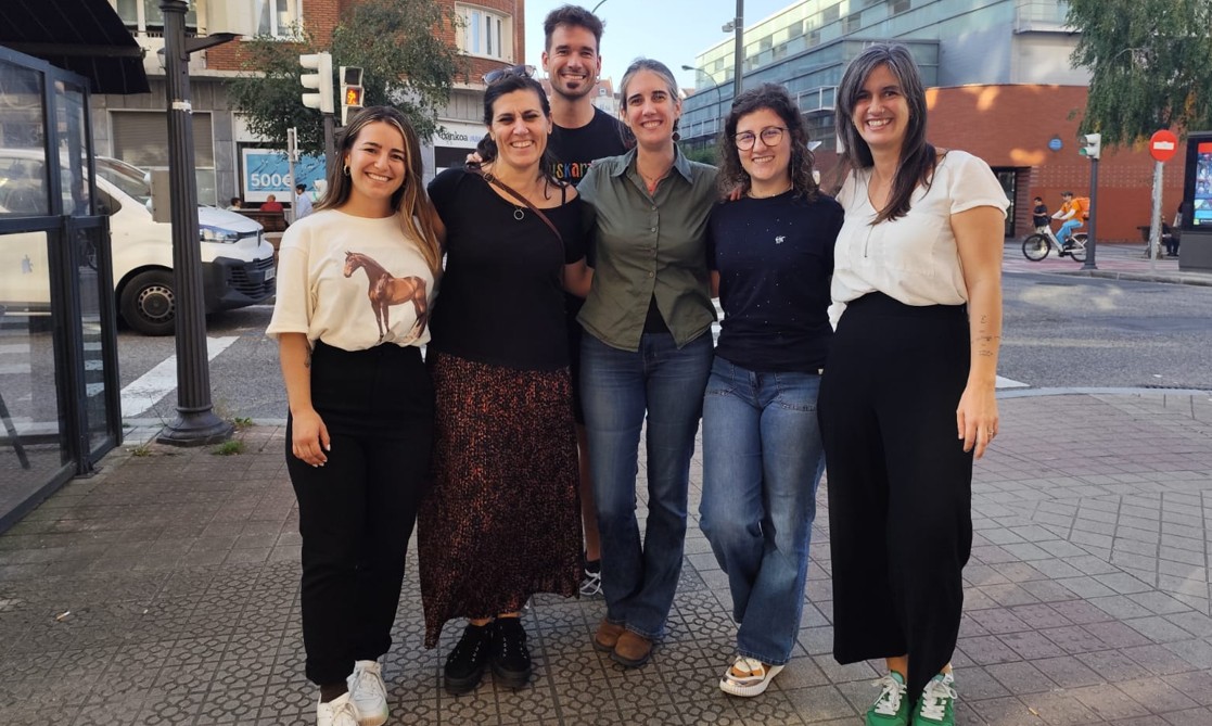 Juanita Bedoya vista el cole de Indautxu