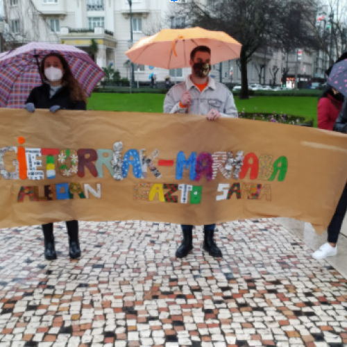 Gazte Sarea en la marcha por la dignidad del Tarajal