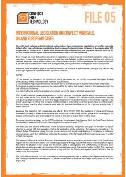 International legislation on conflict minerals