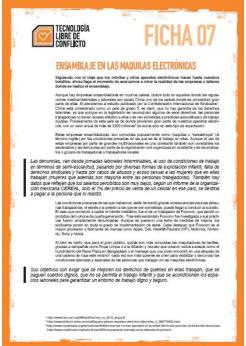 Ensamblaje en las maquilas electrónicas