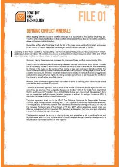 defining conflict minerals