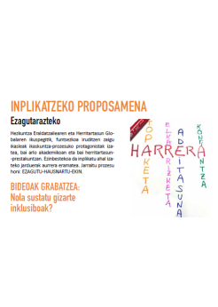 bideoak grabatzea inplikatzeko proposamena