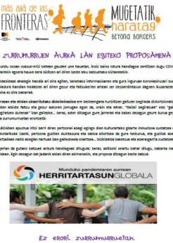Zurrumurren aurka lan egiteko proposamena Zurrumurren aurka lan egiteko proposamena